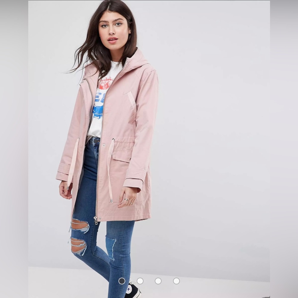 ASOS DESIGN summer parka with jersey lining, Size 6